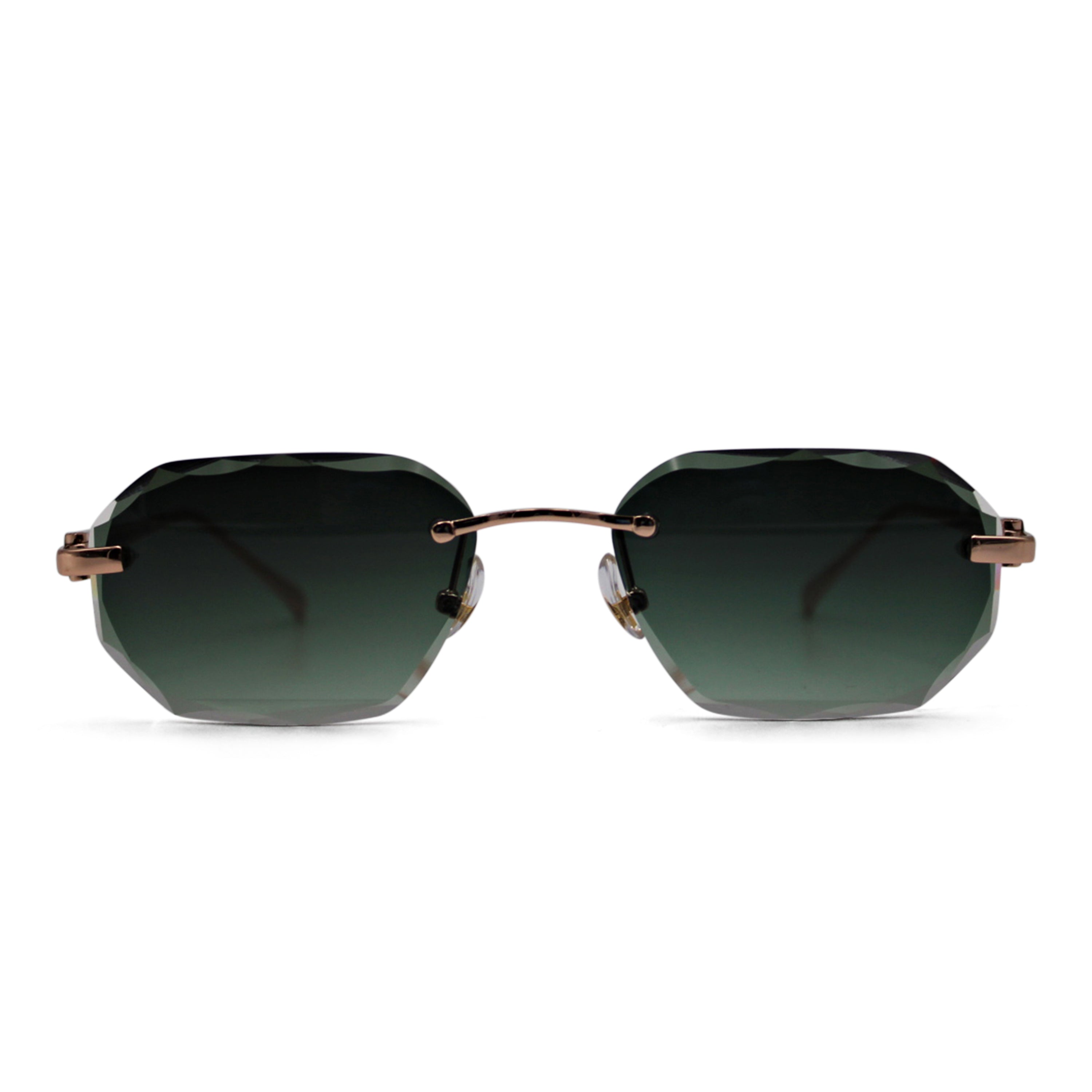 Gradient Dark Green Rose Gold