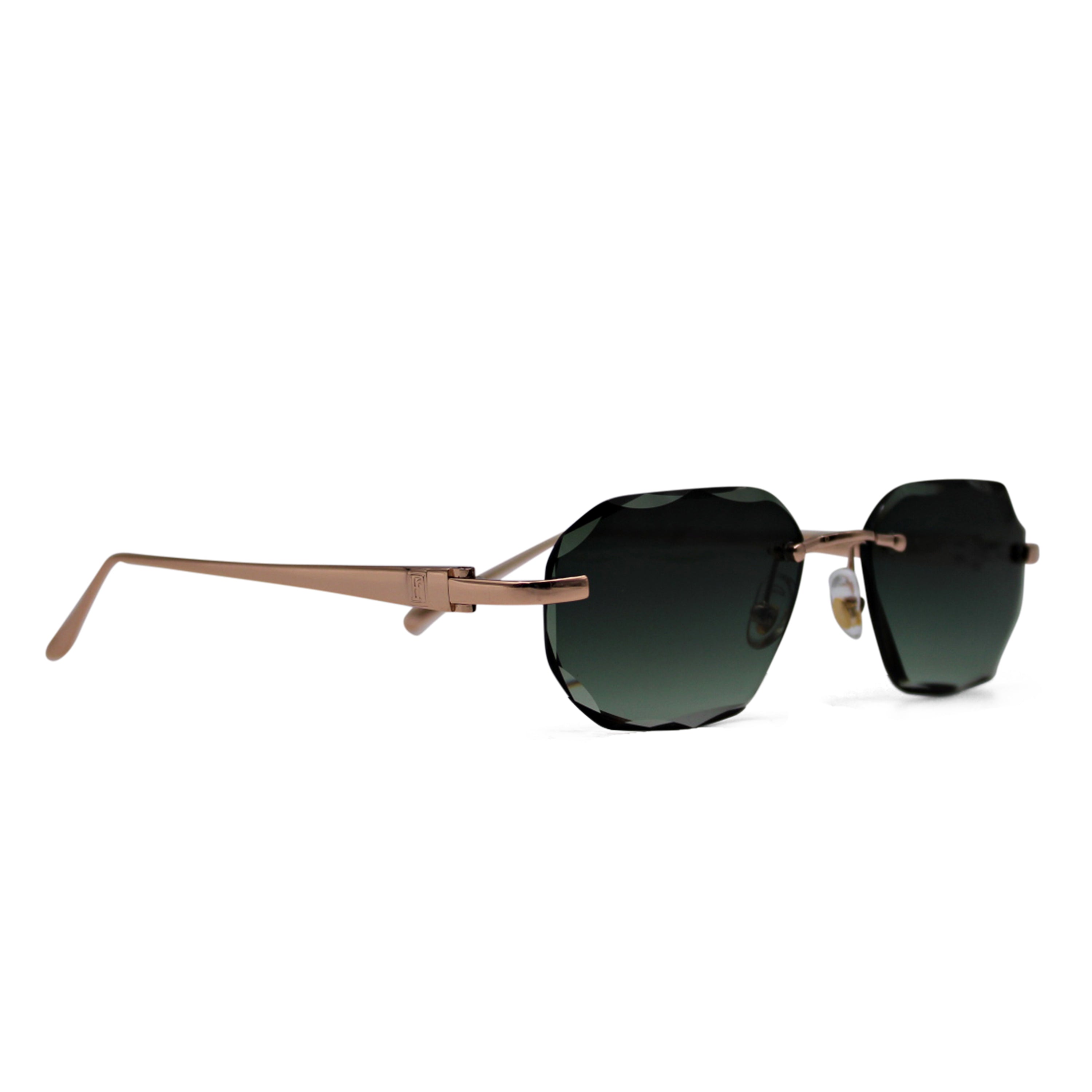 Gradient Dark Green Rose Gold