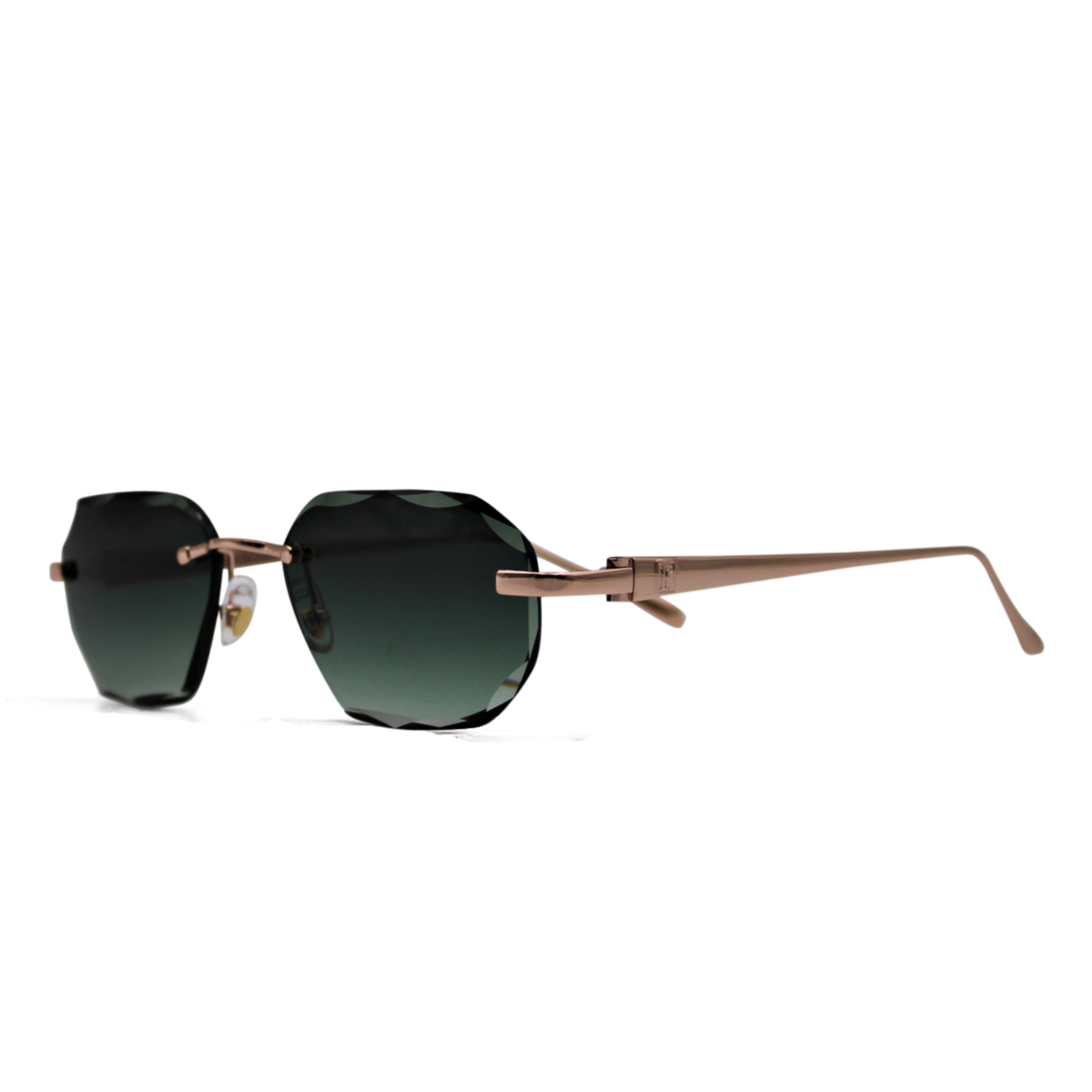 Gradient Dark Green Rose Gold