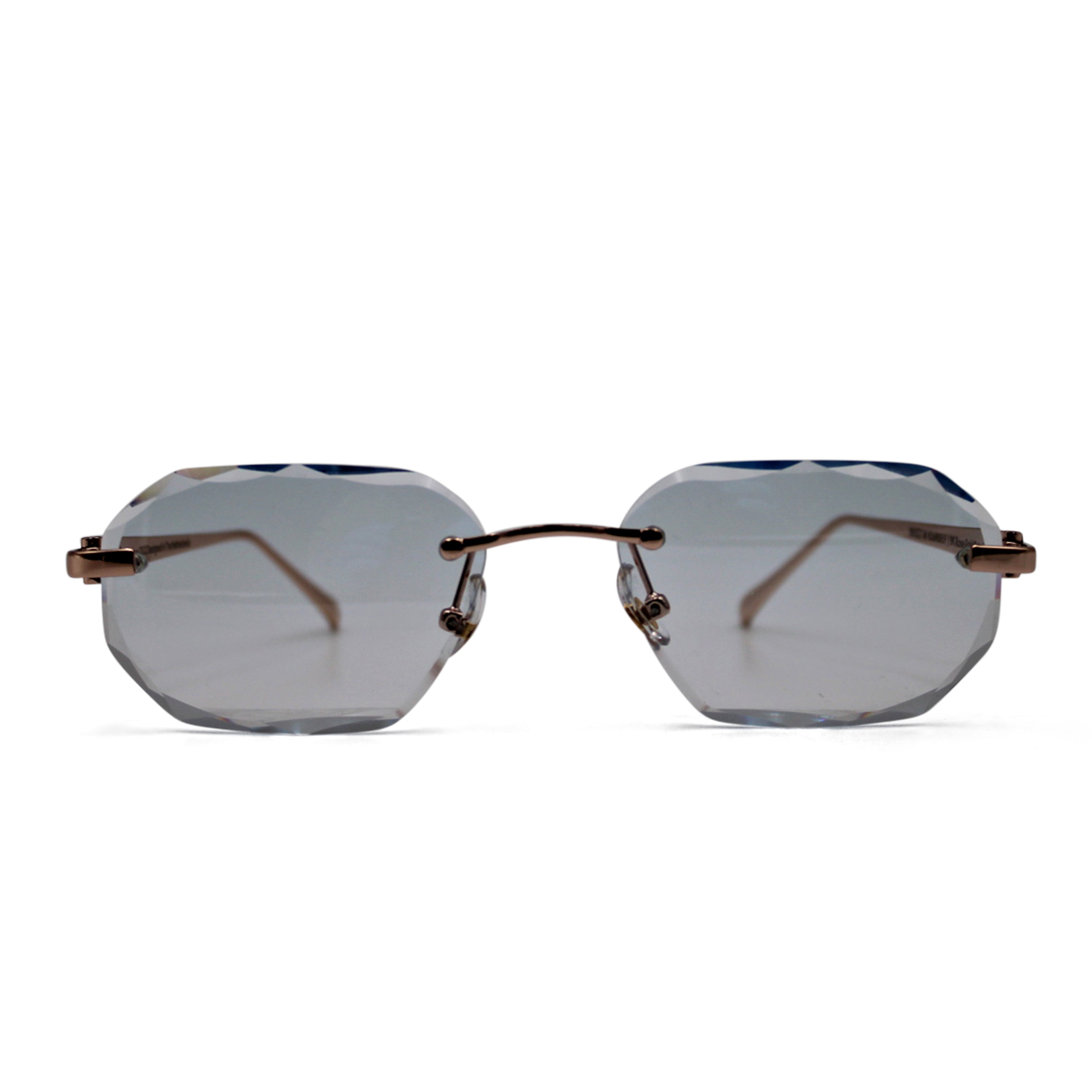 Transparant Baby Blue Rose Gold